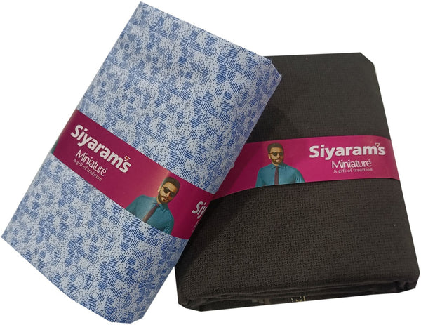 Siyaram"s Cotton Blend Printed Shirt & Trouser Fabric