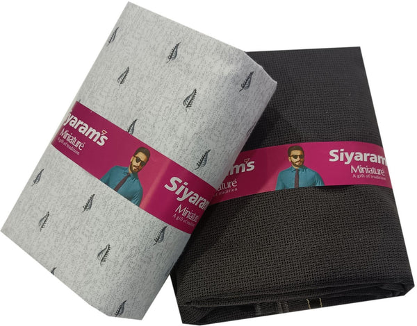 Siyaram"s Cotton Blend Printed Shirt & Trouser Fabric