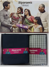 Siyaram"s Cotton Blend Printed Shirt & Trouser Fabric