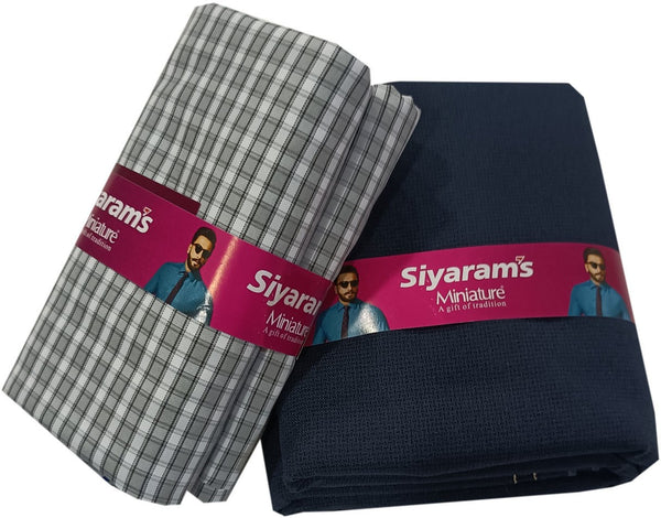 Siyaram"s Cotton Blend Printed Shirt & Trouser Fabric