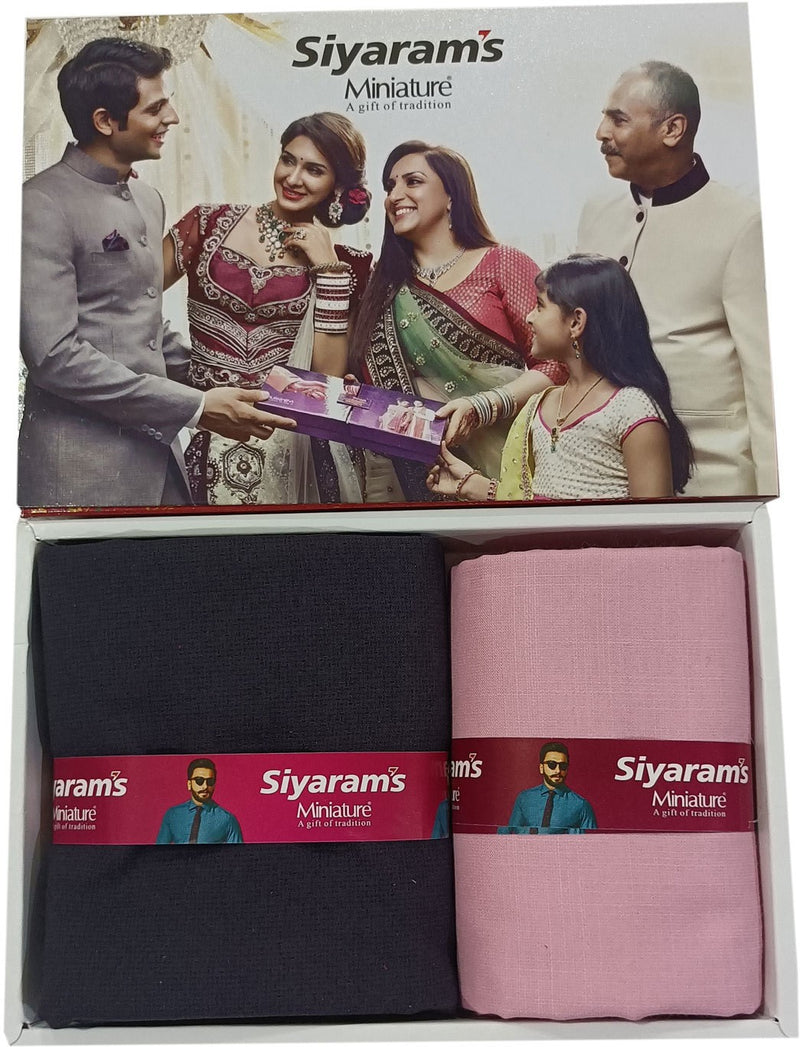 Siyaram"s Cotton Blend Printed Shirt & Trouser Fabric