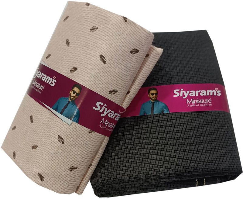 Siyaram"s Cotton Blend Printed Shirt & Trouser Fabric