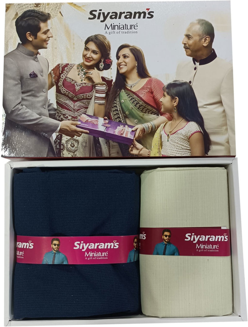 Siyaram"s Cotton Blend Printed Shirt & Trouser Fabric