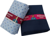 Siyaram"s Cotton Blend Printed Shirt & Trouser Fabric