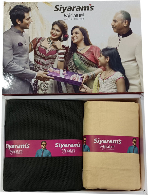 Siyaram"s Cotton Blend Printed Shirt & Trouser Fabric