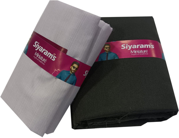 Siyaram"s Cotton Blend Printed Shirt & Trouser Fabric