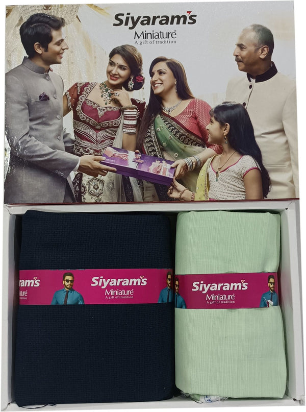 Siyaram"s Cotton Blend Printed Shirt & Trouser Fabric