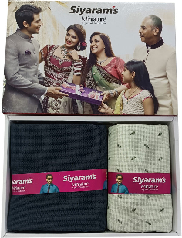 Siyaram"s Cotton Blend Printed Shirt & Trouser Fabric