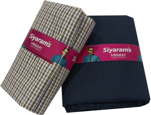 Siyaram"s Cotton Blend Printed Shirt & Trouser Fabric