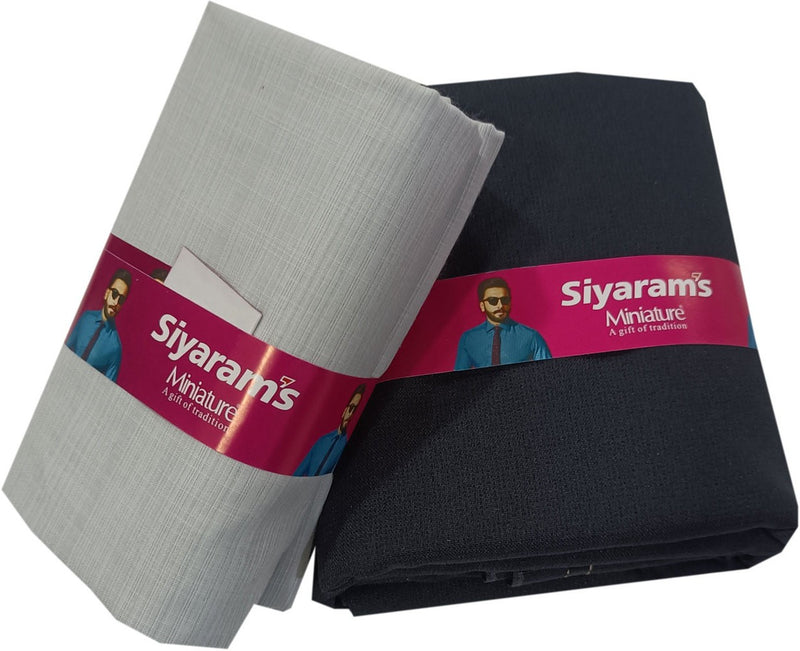 Siyaram"s Cotton Blend Printed Shirt & Trouser Fabric