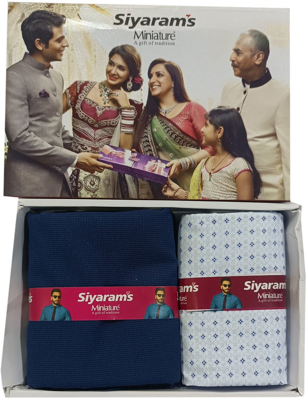 Siyaram"s Cotton Blend Printed Shirt & Trouser Fabric