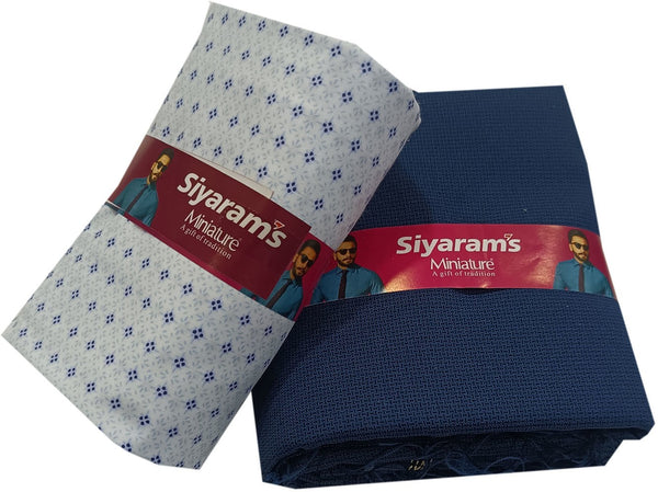 Siyaram"s Cotton Blend Printed Shirt & Trouser Fabric