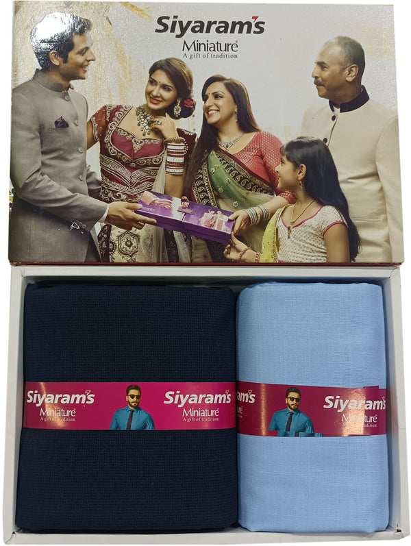 Siyaram"s Cotton Blend Printed Shirt & Trouser Fabric