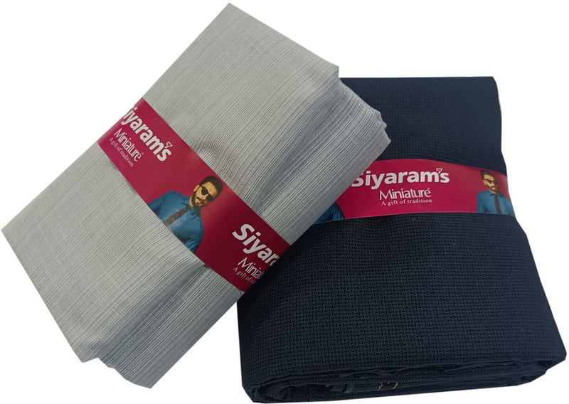 Siyaram"s Cotton Blend Printed Shirt & Trouser Fabric