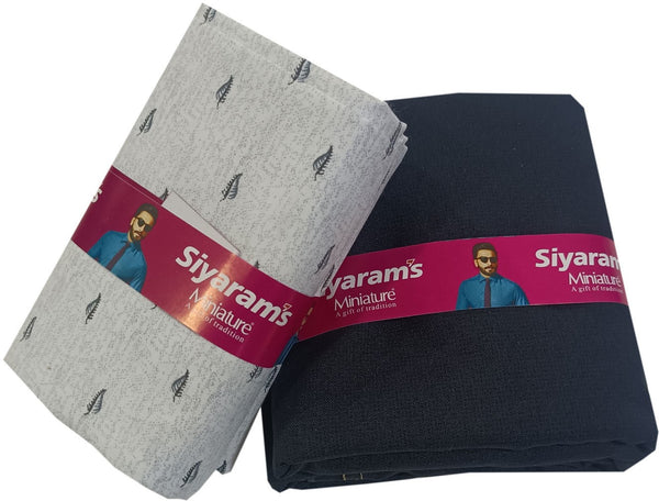 Siyaram"s Cotton Blend Printed Shirt & Trouser Fabric