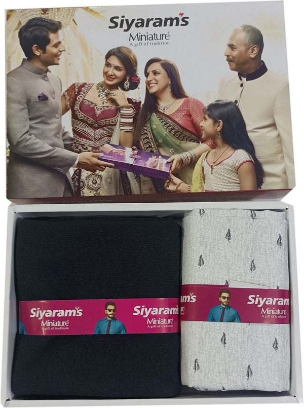 Siyaram"s Cotton Blend Printed Shirt & Trouser Fabric