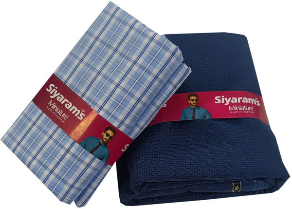 Siyaram"s Cotton Blend Printed Shirt & Trouser Fabric