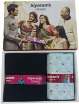 Siyaram"s Cotton Blend Printed Shirt & Trouser Fabric