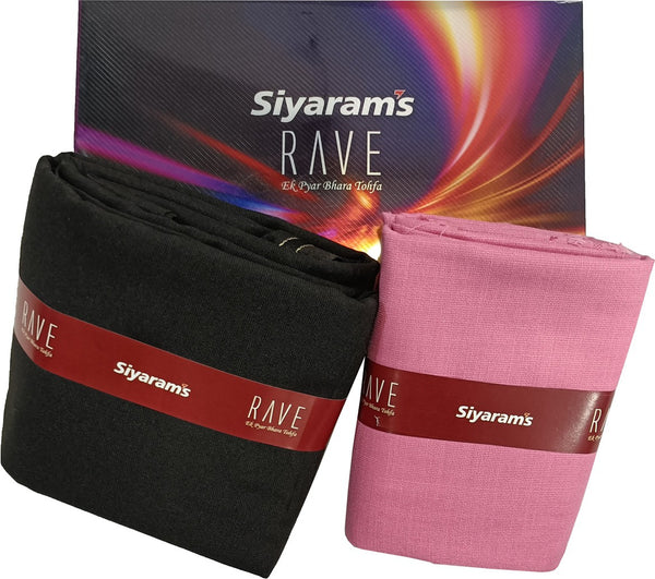 Siyaram"s Cotton Blend Solid Shirt & Trouser Fabric