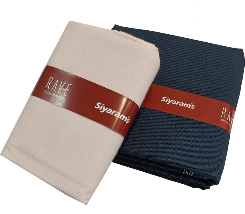 Siyaram"s Cotton Blend Solid Shirt & Trouser Fabric