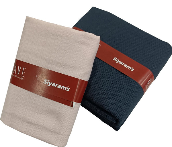 Siyaram"s Cotton Blend Solid Shirt & Trouser Fabric