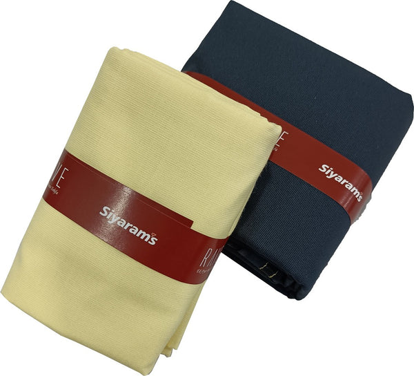 Siyaram"s Cotton Blend Solid Shirt & Trouser Fabric