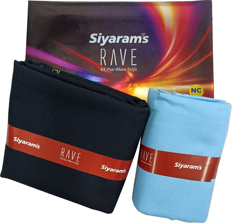 Siyaram"s Cotton Blend Solid Shirt & Trouser Fabric