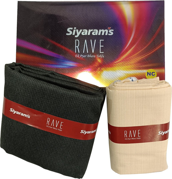 Siyaram"s Cotton Blend Solid Shirt & Trouser Fabric