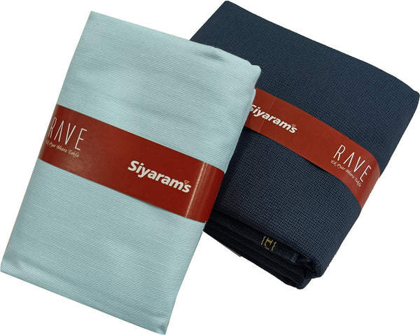 Siyaram"s Cotton Blend Solid Shirt & Trouser Fabric