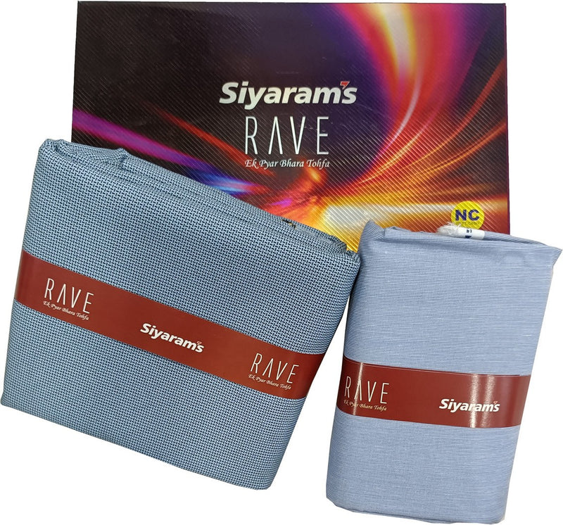 Siyaram"s Cotton Blend Solid Shirt & Trouser Fabric