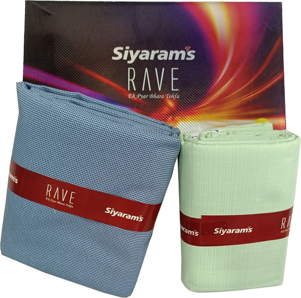 Siyaram"s Cotton Blend Solid Shirt & Trouser Fabric