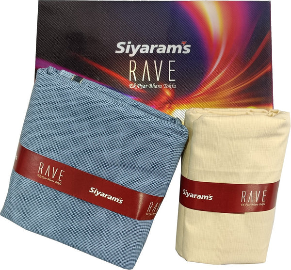 Siyaram"s Cotton Blend Solid Shirt & Trouser Fabric