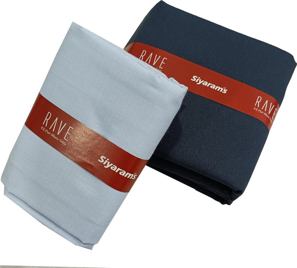 Siyaram"s Cotton Blend Solid Shirt & Trouser Fabric