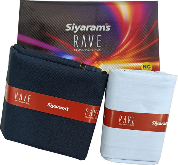 Siyaram"s Cotton Blend Solid Shirt & Trouser Fabric