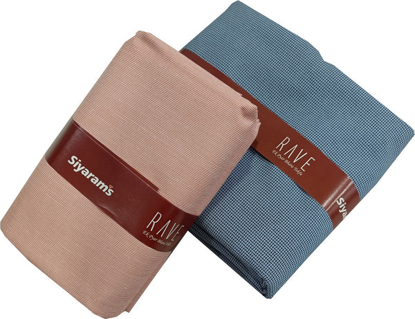 Siyaram"s Cotton Blend Solid Shirt & Trouser Fabric