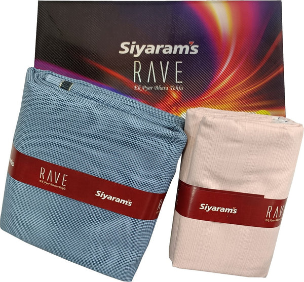 Siyaram"s Cotton Blend Solid Shirt & Trouser Fabric