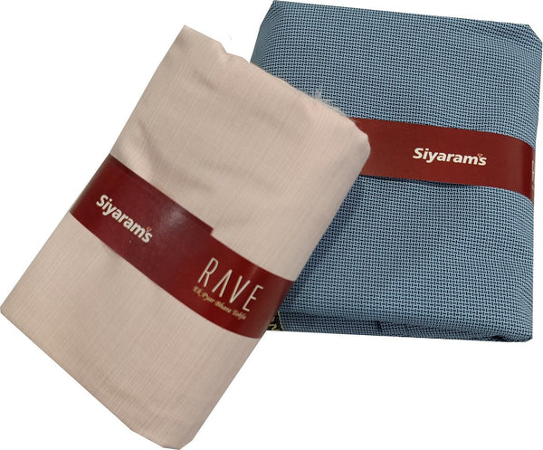 Siyaram"s Cotton Blend Solid Shirt & Trouser Fabric