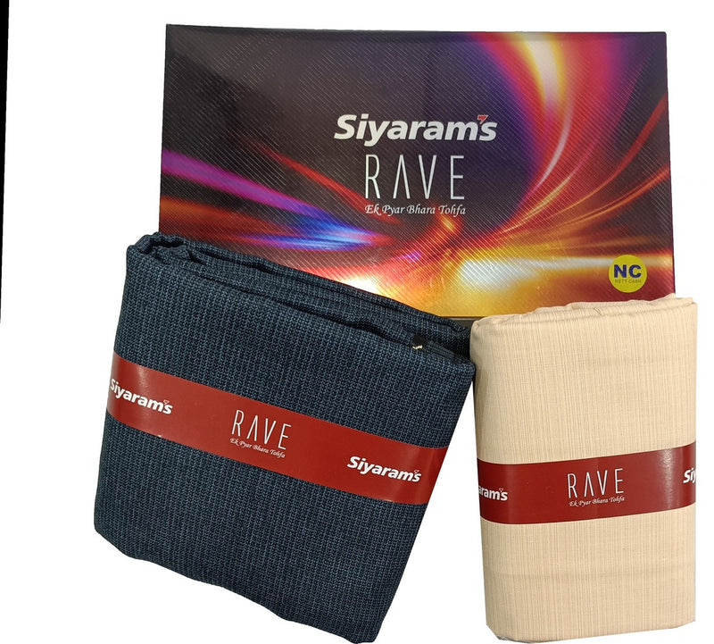 Siyaram"s Cotton Blend Solid Shirt & Trouser Fabric