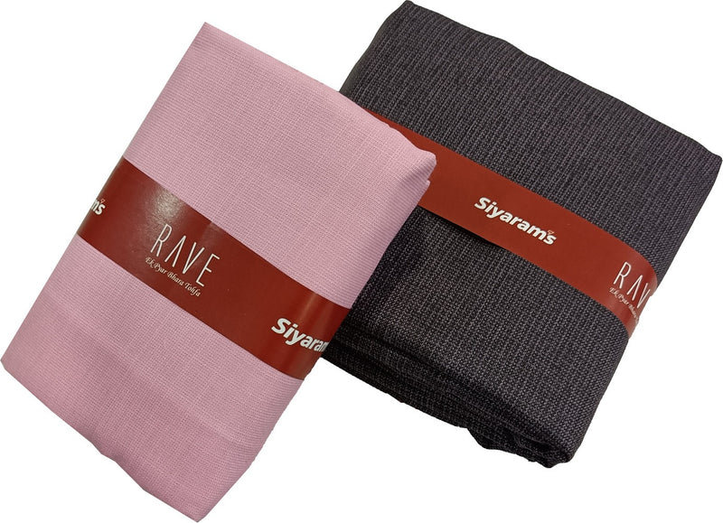 Siyaram"s Cotton Blend Solid Shirt & Trouser Fabric