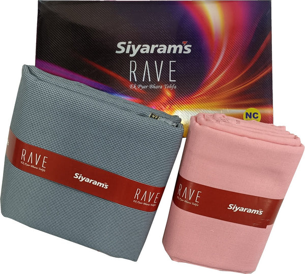 Siyaram"s Cotton Blend Solid Shirt & Trouser Fabric