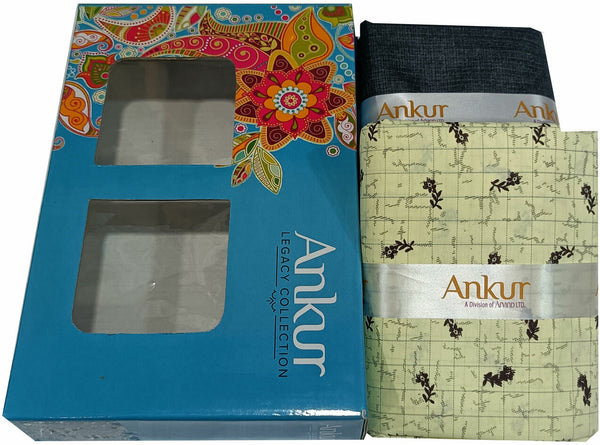 Arvind Cotton Blend Printed Shirt & Trouser Fabric