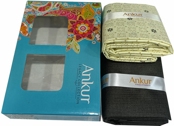 Arvind Cotton Blend Printed Shirt & Trouser Fabric