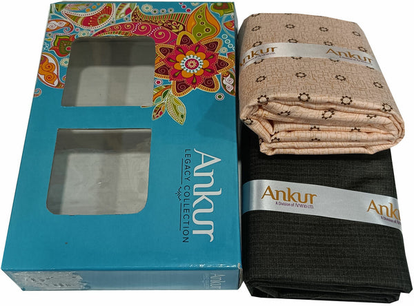 Arvind Cotton Blend Printed Shirt & Trouser Fabric