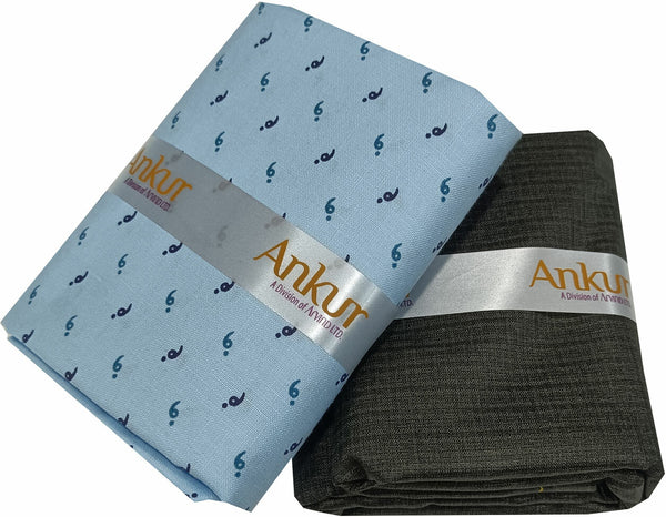 Arvind Cotton Blend Printed Shirt & Trouser Fabric