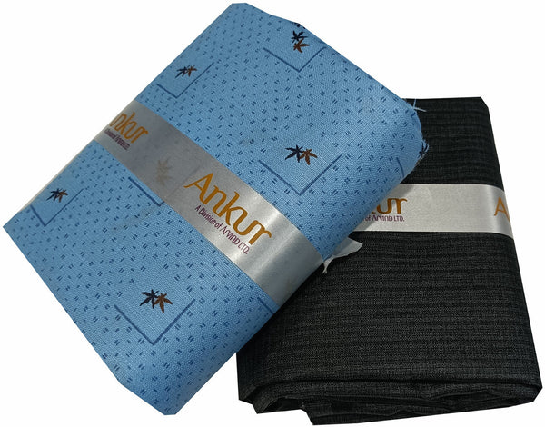 Arvind Cotton Blend Printed Shirt & Trouser Fabric