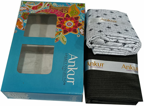 Arvind Cotton Blend Printed Shirt & Trouser Fabric