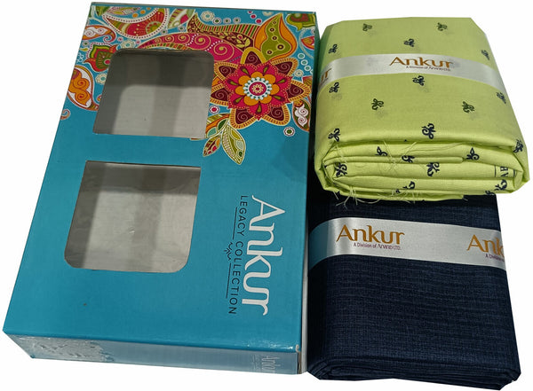 Arvind Cotton Blend Printed Shirt & Trouser Fabric