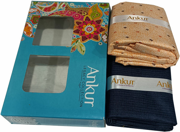 Arvind Cotton Blend Printed Shirt & Trouser Fabric