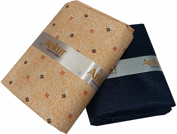 Arvind Cotton Blend Printed Shirt & Trouser Fabric