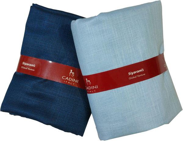 Siyaram"s Cotton Blend Printed Shirt & Trouser Fabric